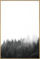 JUNIQE - Poster met kunststof lijst Walk Through The Forest -13x18