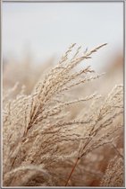 JUNIQE - Poster met kunststof lijst English Countryside -13x18 /Bruin