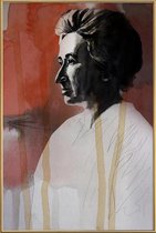 JUNIQE - Poster met kunststof lijst Rosa Luxemburg - schilderij -40x60