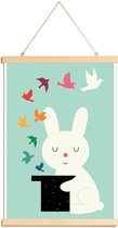 JUNIQE - Posterhanger Magic Of Peace -30x45 /Kleurrijk