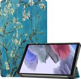 Samsung Galaxy Tab A7 Lite Hoes Book Case Hoesje - Samsung Galaxy Tab A7 Lite Hoes (2021) Cover - 8,7 inch - Bloesem