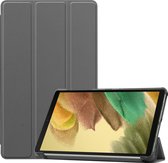 Hoes Geschikt voor Samsung Galaxy Tab A7 Lite Hoes Luxe Hoesje Book Case - Hoesje Geschikt voor Samsung Tab A7 Lite Hoes Cover - Grijs