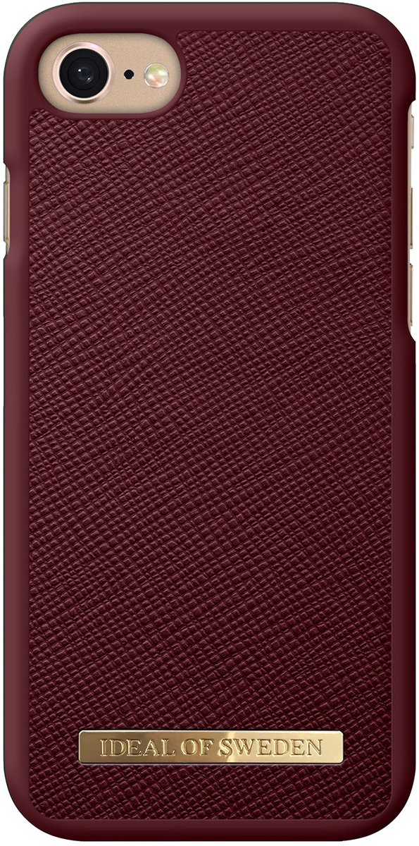 iDeal of Sweden Saffiano Backcover iPhone SE (2020) / 8 / 7 / 6(s) hoesje - Rood