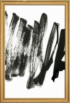 JUNIQE - Poster met houten lijst Black On White -30x45 /Wit & Zwart