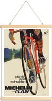 JUNIQE - Posterhanger bike7 -20x30 /Oranje & Rood