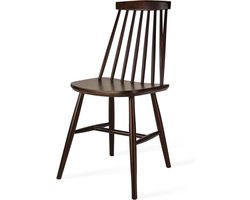 Fameg Filou Eetkamerstoel Walnoot - Houten Spijlenstoel - Zonder Armleuning - Scandinavisch