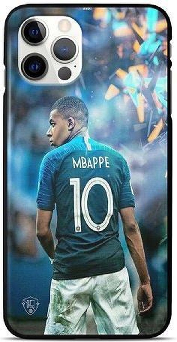 Mbappé telefoonhoesje iPhone 12 Pro Max backcover softcase blauw