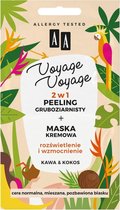 Voyage Voyage 2in1 grove scrub+creme masker Koffie & Kokos 2x5ml