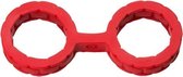 Doc Johnson - Japanese Bondage - Silicone Cuffs - Small - Red