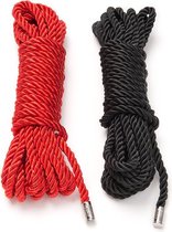Fifty Shades Restrain Me Bondage Rope Twin Pack - Zwart/ Zilver