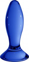 Chrystalino Follower Glazen Buttplug - Blauw