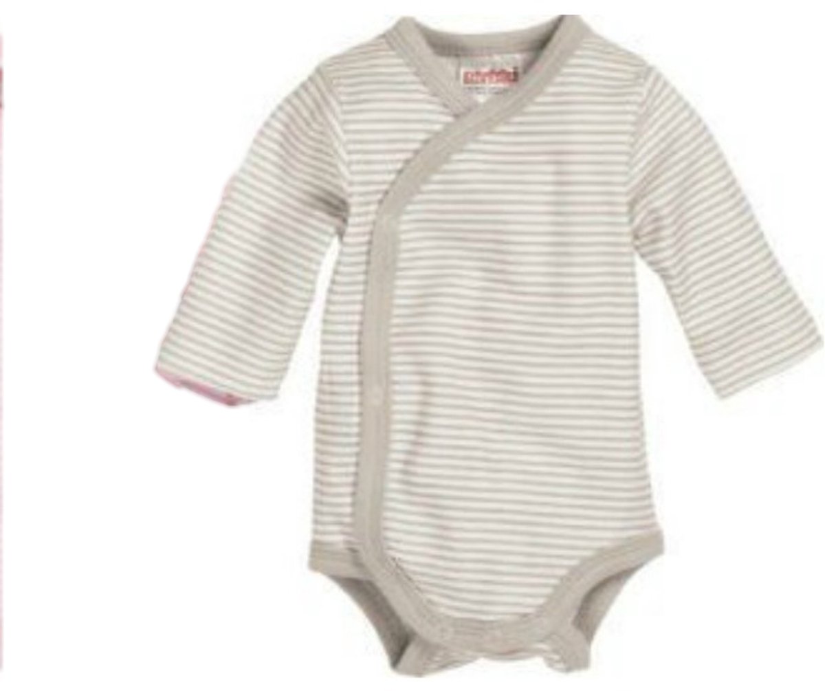 Playshoes Schnizler overslagromper lange mouwen streep zand