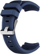 Strap-it Siliconen horlogeband 20mm - universeel - donkerblauw