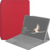 Microsoft Surface Go 2 Hoes - Mobigear - Folio 4 Serie - Kunstlederen Bookcase - Rood - Hoes Geschikt Voor Microsoft Surface Go 2