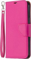 Apple iPhone 12 Pro Max Hoesje - Mobigear - Excellent Serie - Kunstlederen Bookcase - Roze - Hoesje Geschikt Voor Apple iPhone 12 Pro Max
