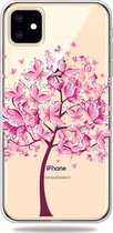 Apple iPhone 11 Hoesje - Mobigear - Design Serie - TPU Backcover - Butterfly Tree - Hoesje Geschikt Voor Apple iPhone 11