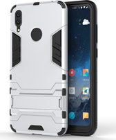 Mobigear Kickstand Hardcase voor de Huawei Y7 (2019) - Zilver