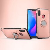 Xiaomi Mi A2 Lite Hoesje - Mobigear - Armor Ring Serie - Hard Kunststof Backcover - Roségoud - Hoesje Geschikt Voor Xiaomi Mi A2 Lite