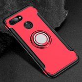 Xiaomi Mi 8 Lite Hoesje - Mobigear - Armor Ring Serie - Hard Kunststof Backcover - Rood - Hoesje Geschikt Voor Xiaomi Mi 8 Lite