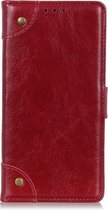 Samsung Galaxy A10 Hoesje - Mobigear - Ranch Serie - Kunstlederen Bookcase - Rood - Hoesje Geschikt Voor Samsung Galaxy A10