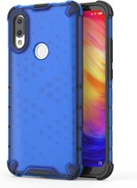 Mobigear Honeycomb Hardcase Geschikt voor Xiaomi Redmi 7 - Blauw