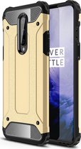 OnePlus 8 Hoesje - Mobigear - Outdoor Serie - Hard Kunststof Backcover - Goud - Hoesje Geschikt Voor OnePlus 8