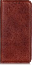 OPPO A9 (2020) Hoesje - Mobigear - Cowboy Serie - Kunstlederen Bookcase - Bruin - Hoesje Geschikt Voor OPPO A9 (2020)