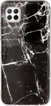 Huawei P40 Lite Hoesje - Mobigear - Marble Serie - TPU Backcover - Zwart - Hoesje Geschikt Voor Huawei P40 Lite