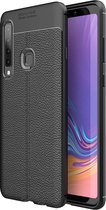 Samsung Galaxy A9 (2018) Hoesje - Mobigear - Luxury Serie - TPU Backcover - Zwart - Hoesje Geschikt Voor Samsung Galaxy A9 (2018)