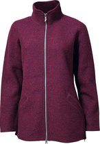 Ivanhoe Outdoorjas Brodal Long Dames Wol Bordeaux Maat 40