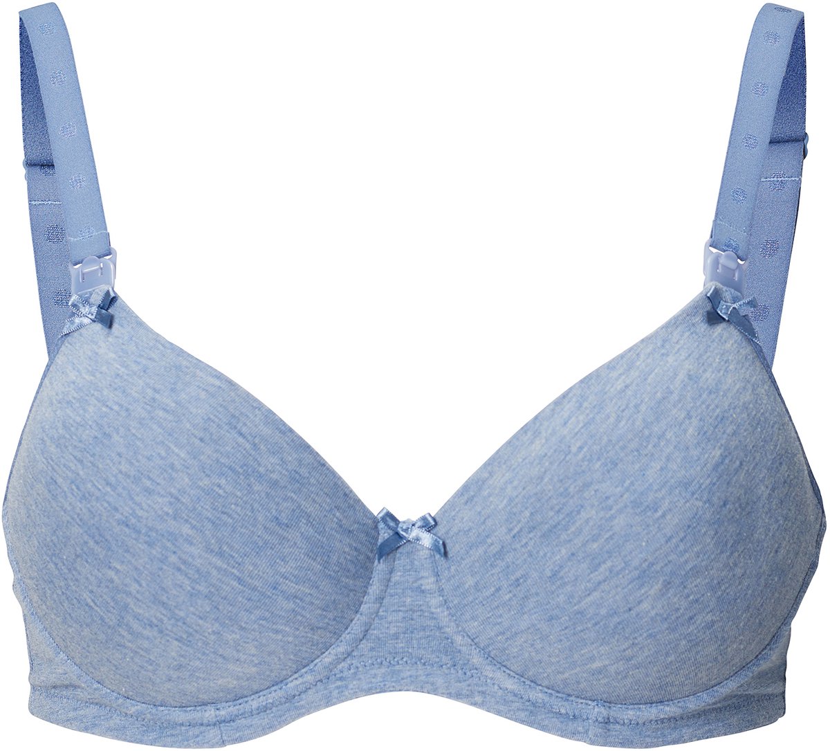 Noppies Zwangerschapsbeha Cotton Melange - Blue Melange - Maat F70