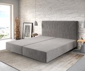 Boxspring frame Dream-Well Steengrijs 180x200 cm Mikrofaser Beddengoed