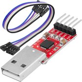 AZDelivery CP2102 USB naar TTL Converter HW-598 voor 3.3V en 5V met Jumper Kabel compatibel met Arduino Inclusief E-Book!