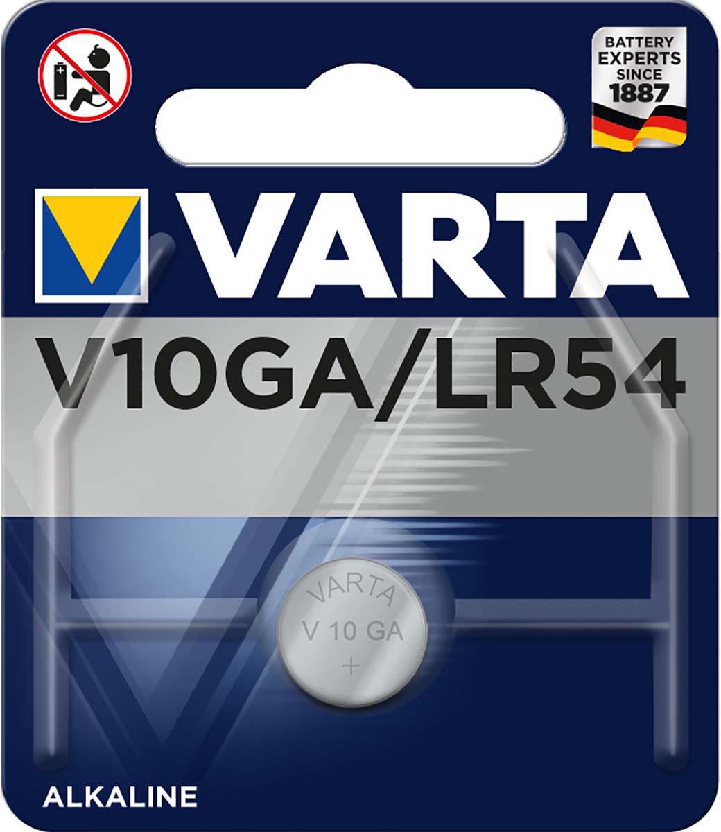 PILE BOUTON VARTA PROFESSIONAL V10GA / LR54 1.5V Alcaline Blister