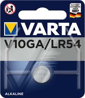 Varta Knoopcel Batterij - Lr54 - V10GA - High Energy Alkaline - 1,5 Volt