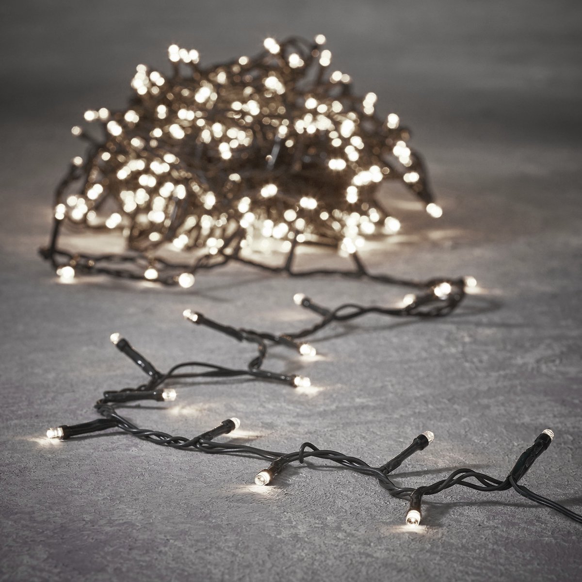 Luca Lighting kerstverlichting lichtsnoer - ook voor buiten - 240 lampjes warm wit - timer - 1800 cm