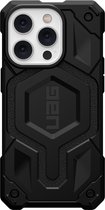 Urban Armor Gear Monarch Pro iPhone 14 Pro Hoesje Geschikt voor Draadloos Opladen met Magnetische Ring Zwart