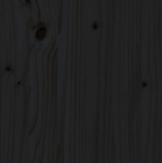 vidaXL Tête de lit 96 x 4 x 100 cm Noir Bois de pin massif