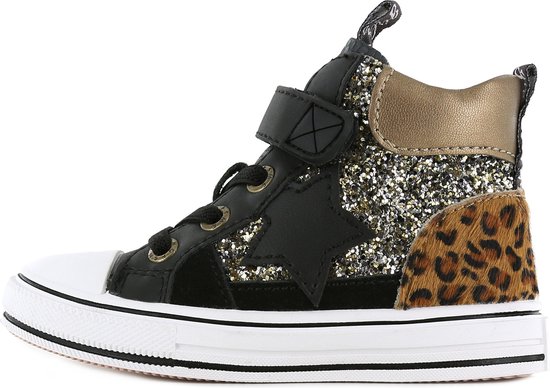 Sneakers | Meisjes | Black Gold | Leer | Shoesme | Maat 23