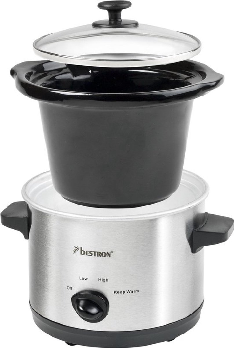 Mijoteuse électrique Rosenstein & Söhne 100W – 1,4L – Cuve Céramique/couvercle Verre (Neuf)