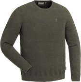 Värnamo Crewneck Knitted Sweater - Green Melange