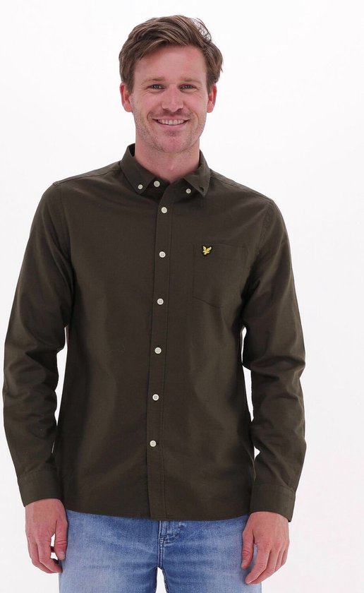 Chemises Lyle & Scott Regular Fit Light Weight Oxford - Olive