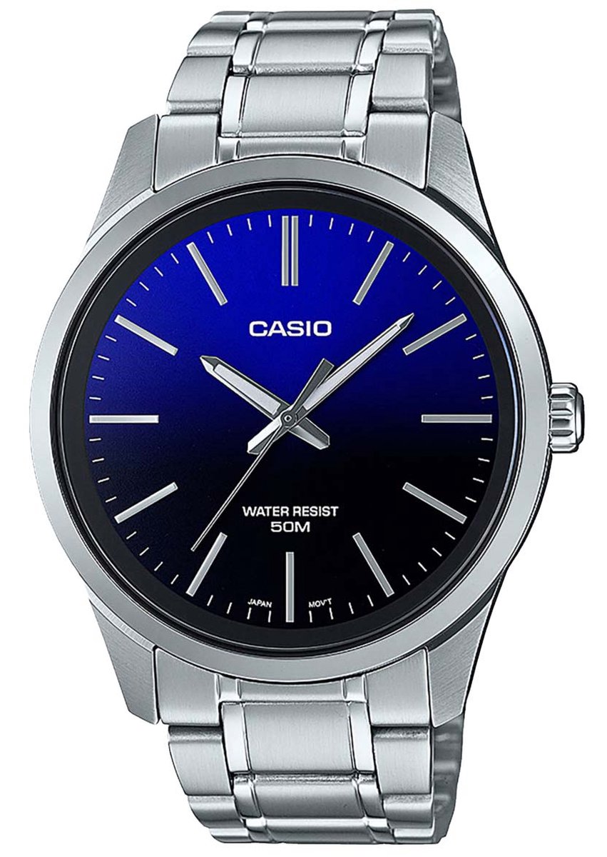 Casio Casio Collection MTP-E180D-2AVEF Horloge - Staal - Zilverkleurig - Ø 42 mm