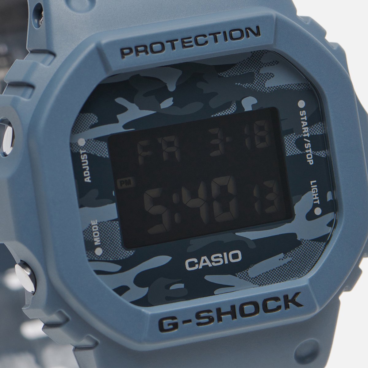 Casio G-Shock DW-5600CA-2ER Horloge - Kunststof - Blauw - Ø 36 mm