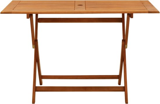 Casaria Balkontafel Hangend Inklapbaar FSC®-Gecertificeerd Acaciahout 64 x 45 cm Balkontafel Hangend Balkon Railing Bruin