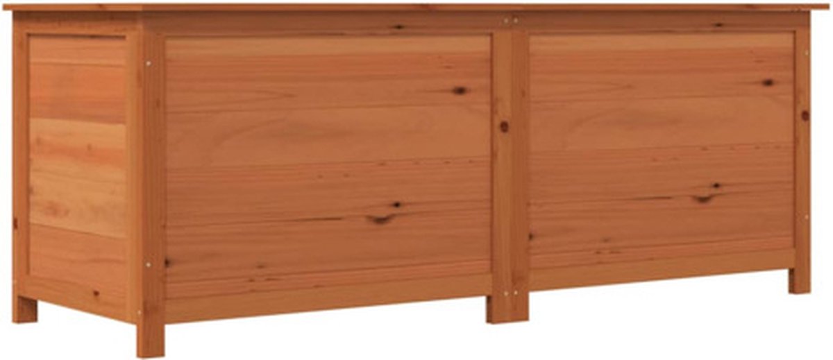 vidaXL - Kussenbox - 150x50x56 - cm - massief - vurenhout - bruin