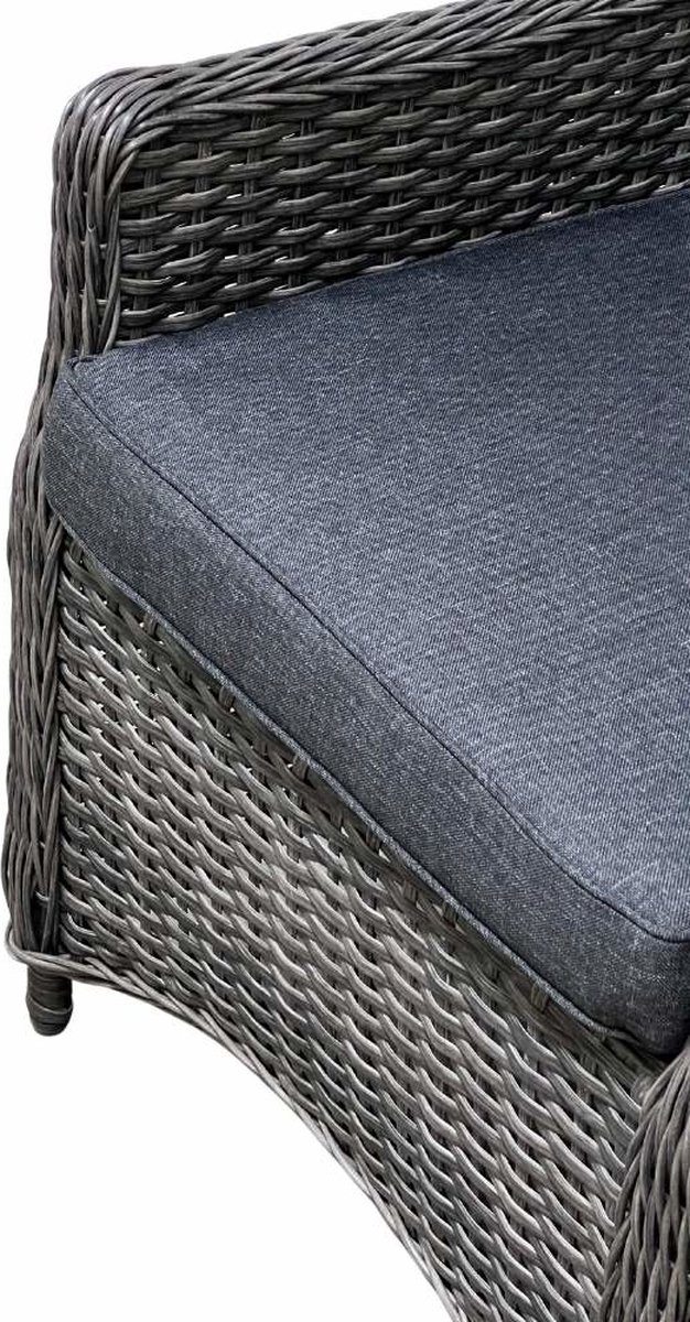 Denza Furniture Elip dining wicker tuinstoel | Falcon Grey