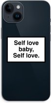 Case Company® - Hoesje geschikt voor iPhone 14 Plus hoesje - Self love - Soft Cover Telefoonhoesje - Bescherming aan alle Kanten en Schermrand