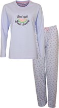 Irresistible Dames Pyjama - Katoen - Licht Blauw - Maat XL