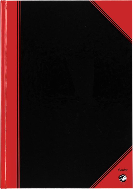 Notitieboek harde kaft zwart/rood A4 lijn 60gr 96vel | bol.com